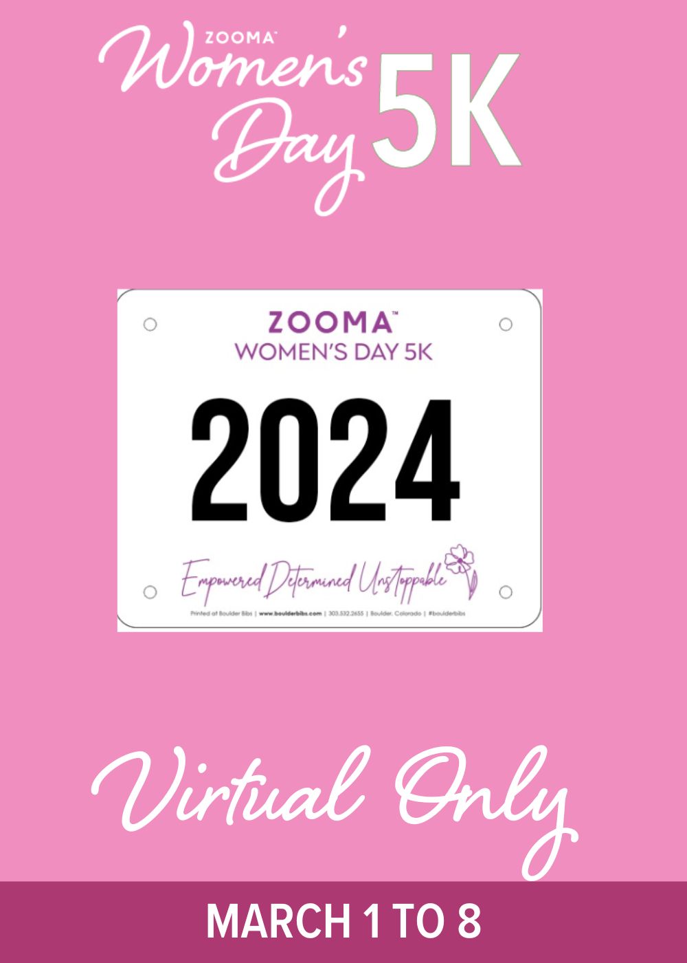 ZOOMA Womens Day 5K + 1K