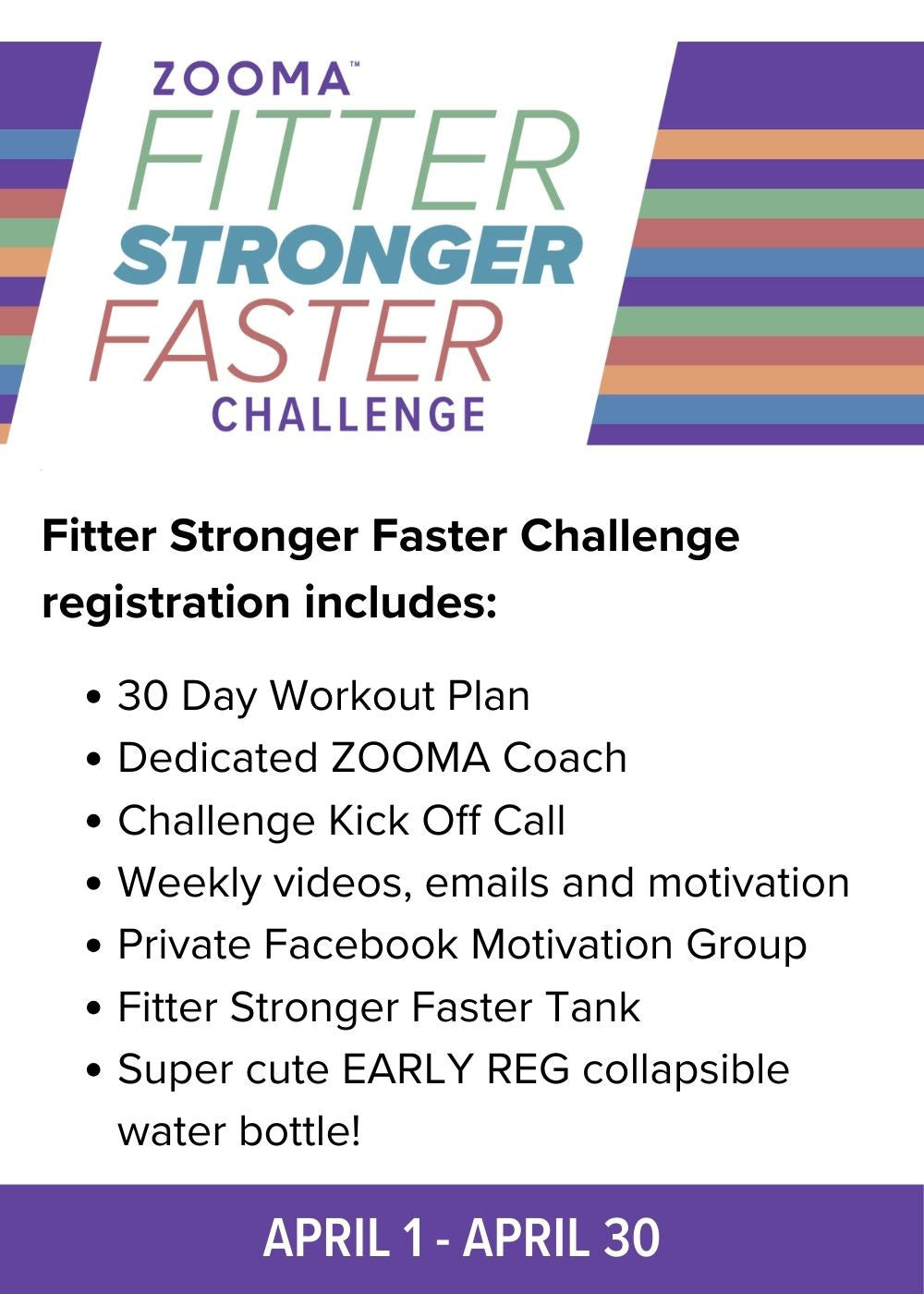 ZOOMA Fitter Stronger Faster Challenge