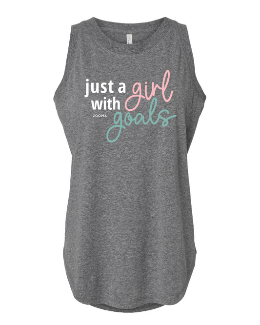 Just A Girl With Goals Jersey Tank